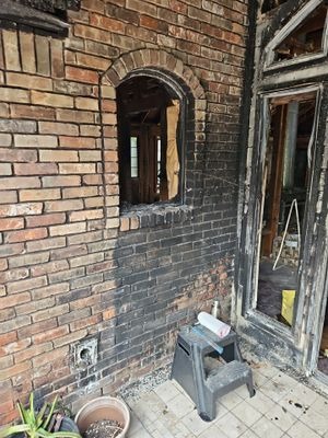 Fire and smoke damage cleanup in a North Texas home