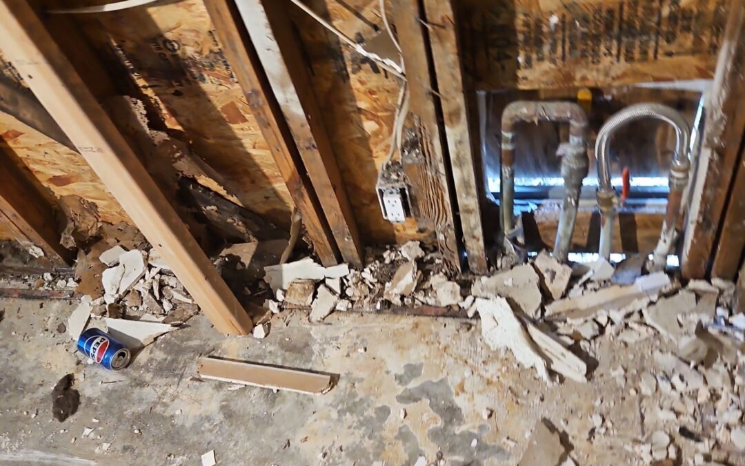 Attic-to-Interior Water Damage Mitigation in Dallas, TX