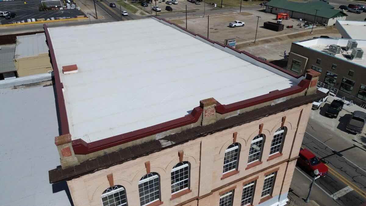 DCIM100MEDIADJI_0162.JPG Commercial roof in Bonham, TX serviced by Rainy Day Restoration and Roofing