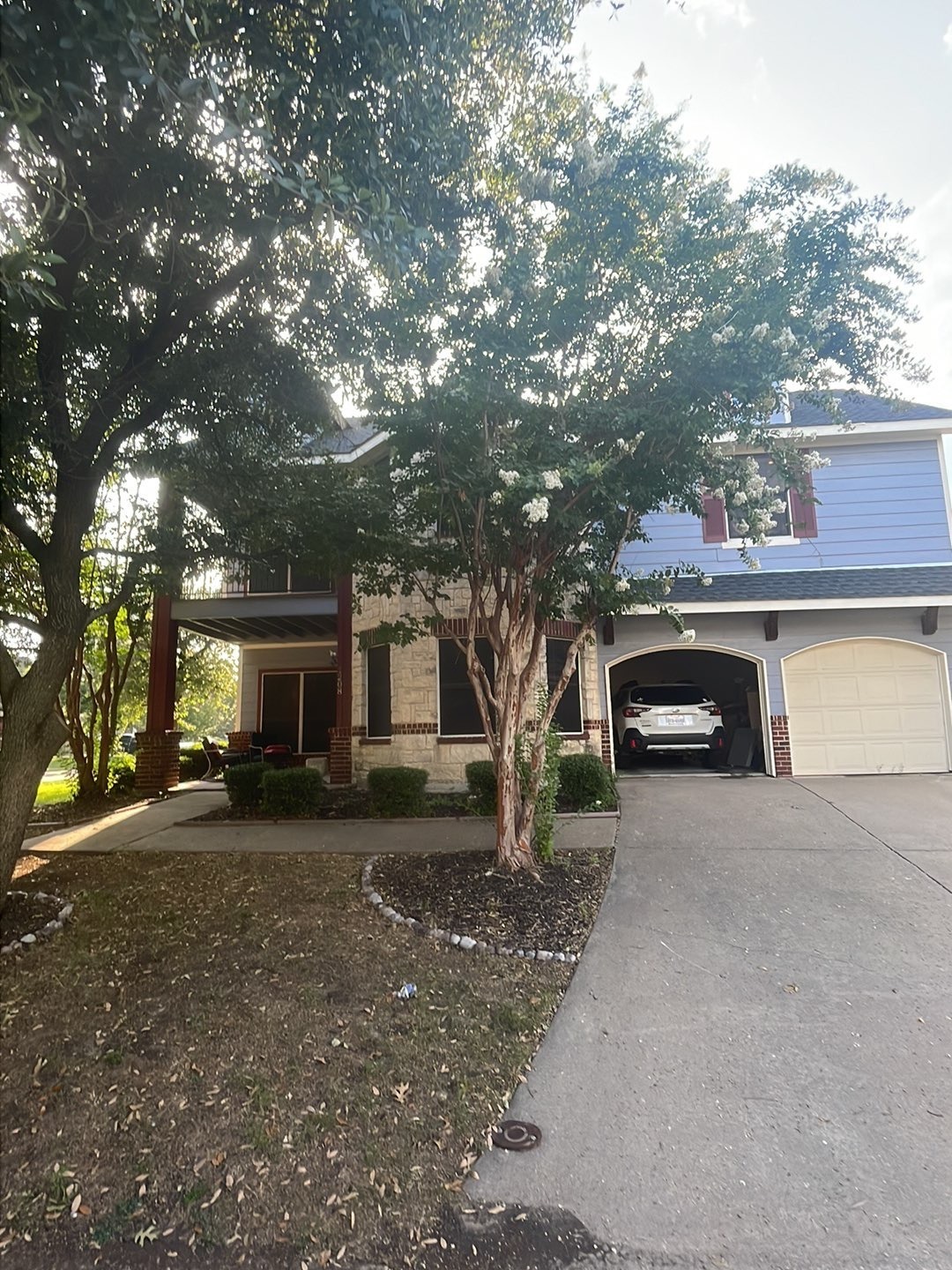 McKinney TX home — water mitigation Front exterior of a residential home in McKinney, TX documented for a water mitigation inspection