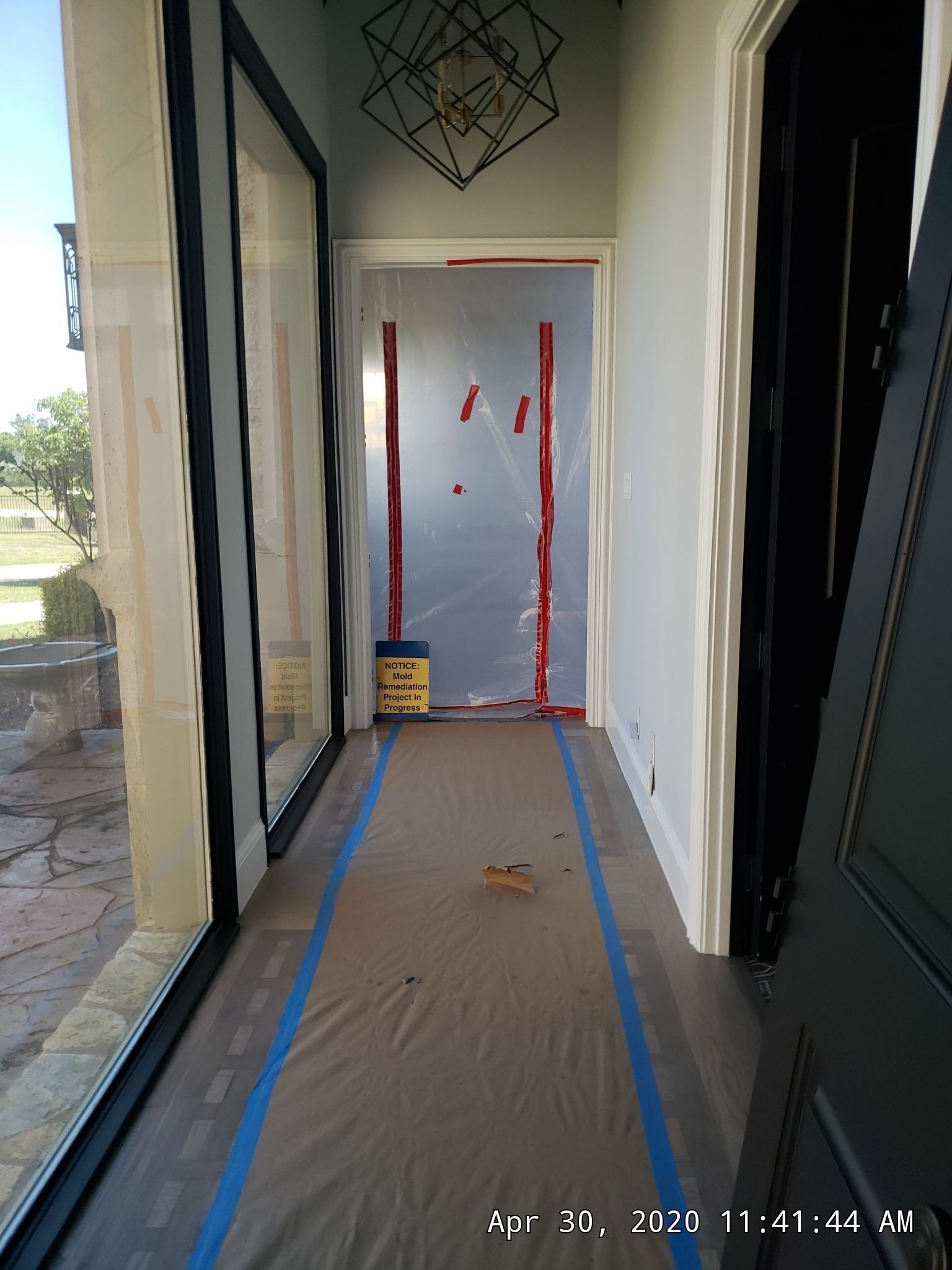 Water Damage project documentation in Prosper, TX