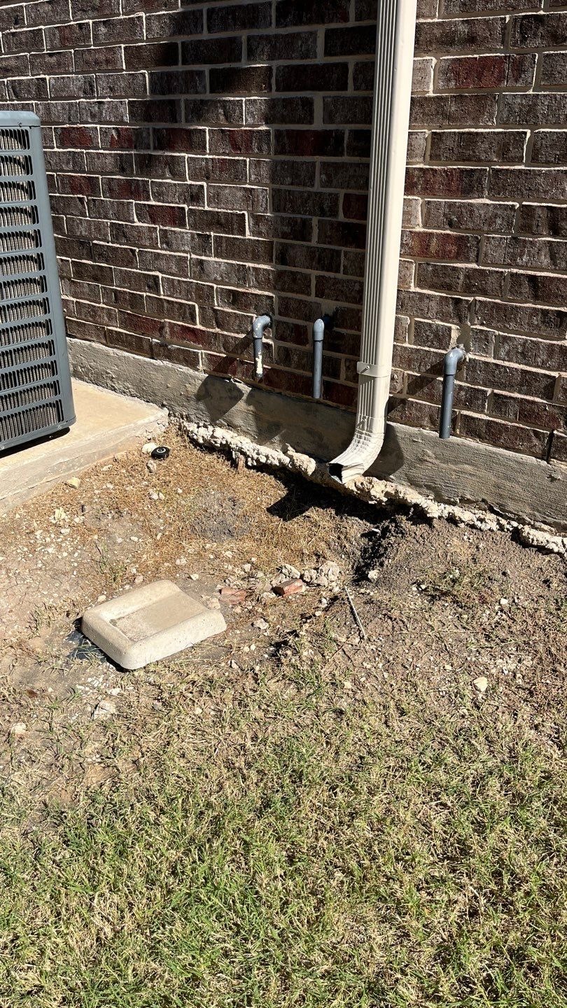 Caulking gap around flashing documented during the roof inspection in Prosper, TX