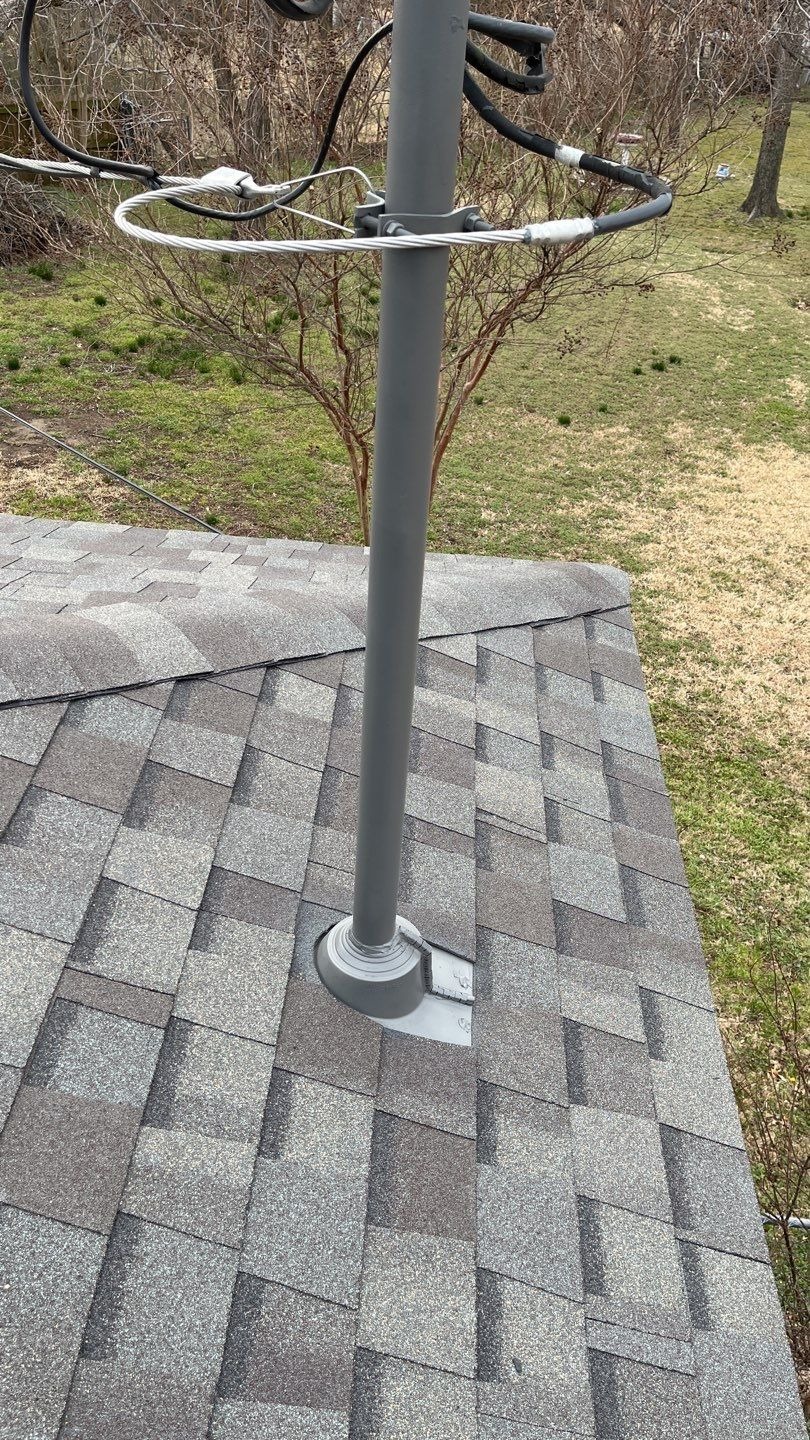 Finished vent installation after the roof replacement in Sherman, TX