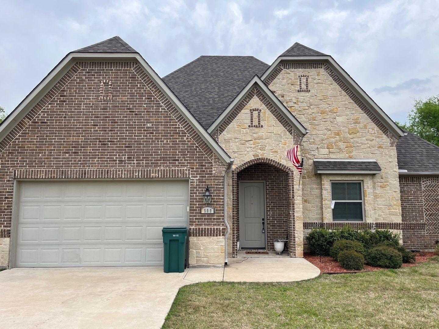 New flashing and vents visible after the roof replacement in Sherman, TX