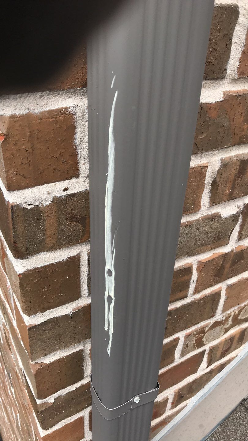Additional roof section damage before the roof replacement in Melissa, TX