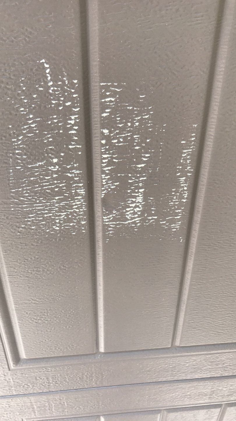 Additional hail bruising documented before the roof replacement in Melissa, TX