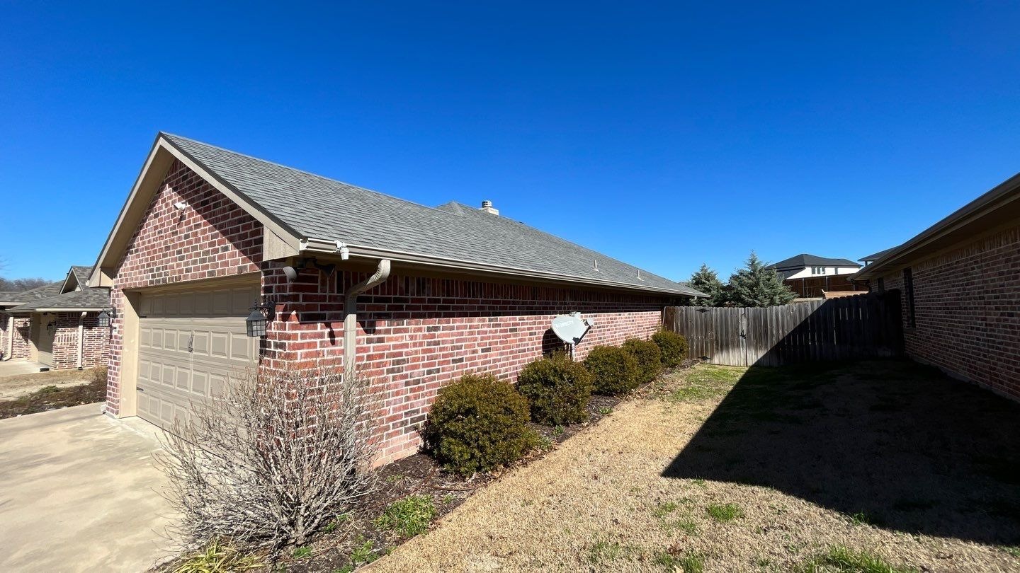 Granule loss on roof shingles found before the roof replacement in Sherman, TX