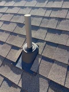 Thermal imaging view used to trace the leak during the roof repair in Melissa, TX
