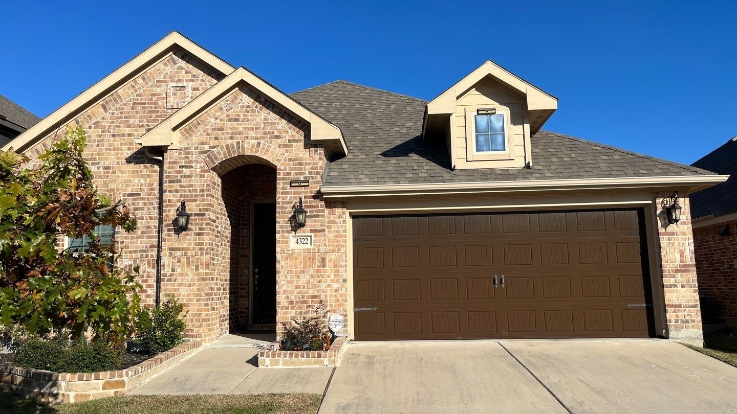 Torn shingles found during the roof repair in Melissa, TX before work began