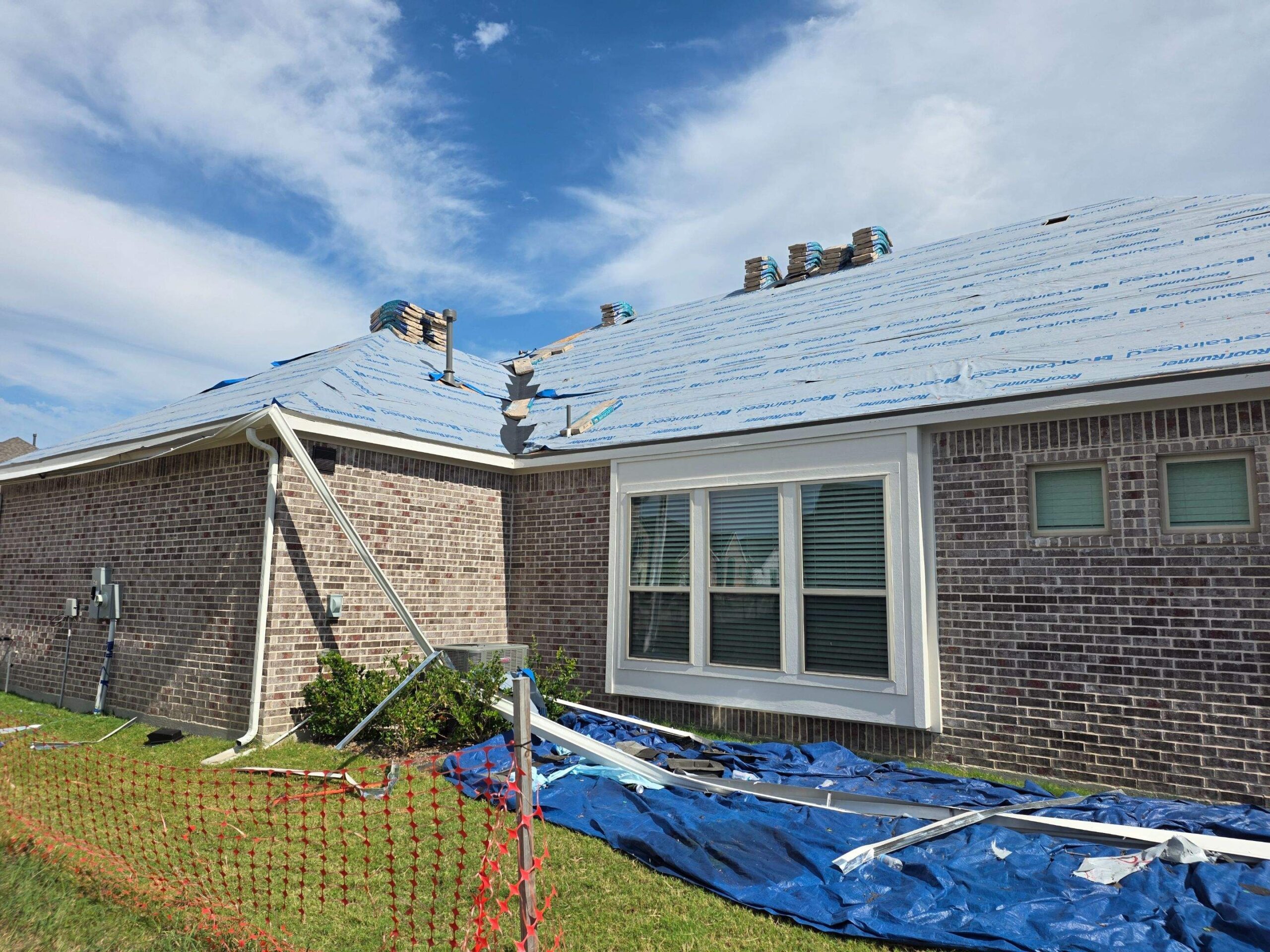 During roof replacement in Anna: new vent installed as part of the roofing scope