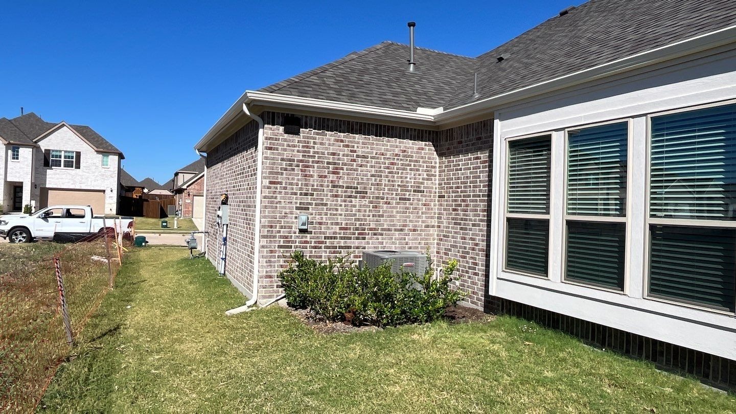 After roof replacement in Anna: replaced exterior fixtures completing the full restoration scope