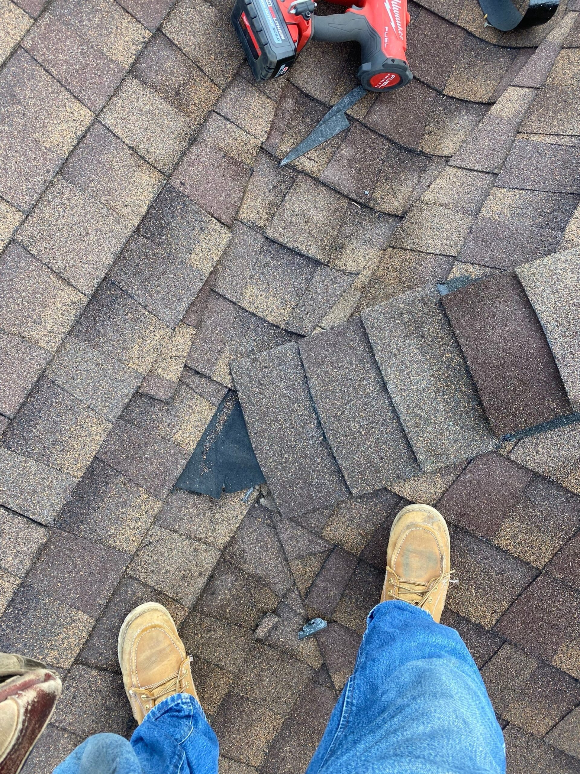 After roof repair in Anna with new valley flashing installed and roof line restored