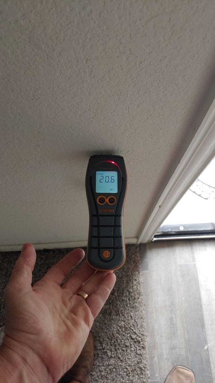 Additional inspection photo documenting mold and moisture conditions in a Greenville TX rental