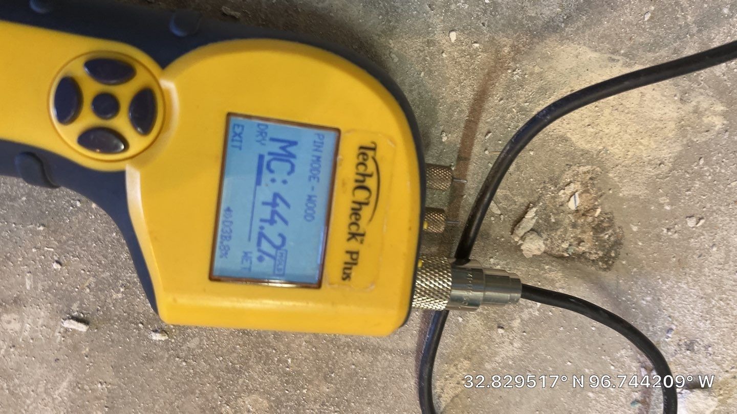 Water Damage project documentation in Dallas, TX