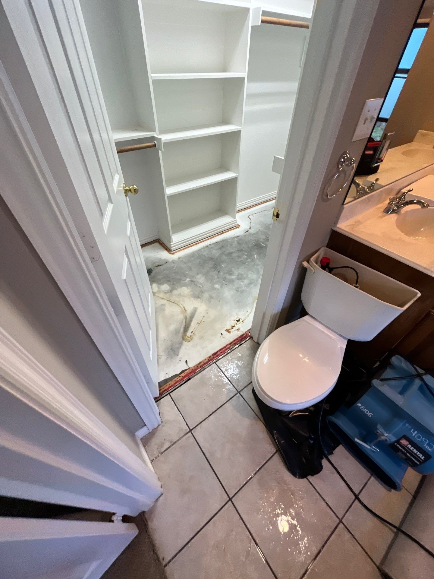 Water Damage project documentation in Oak Point, TX