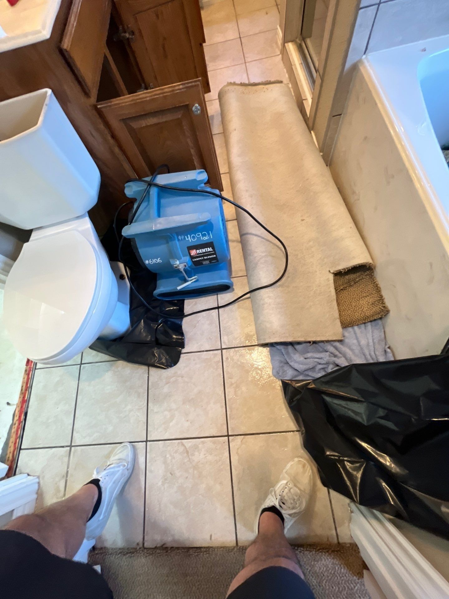 Water Damage project documentation in Oak Point, TX