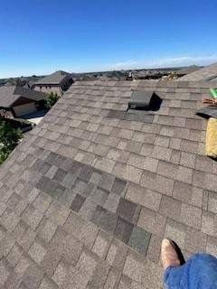 Sealed roof penetration after the roof repair in Melissa, TX