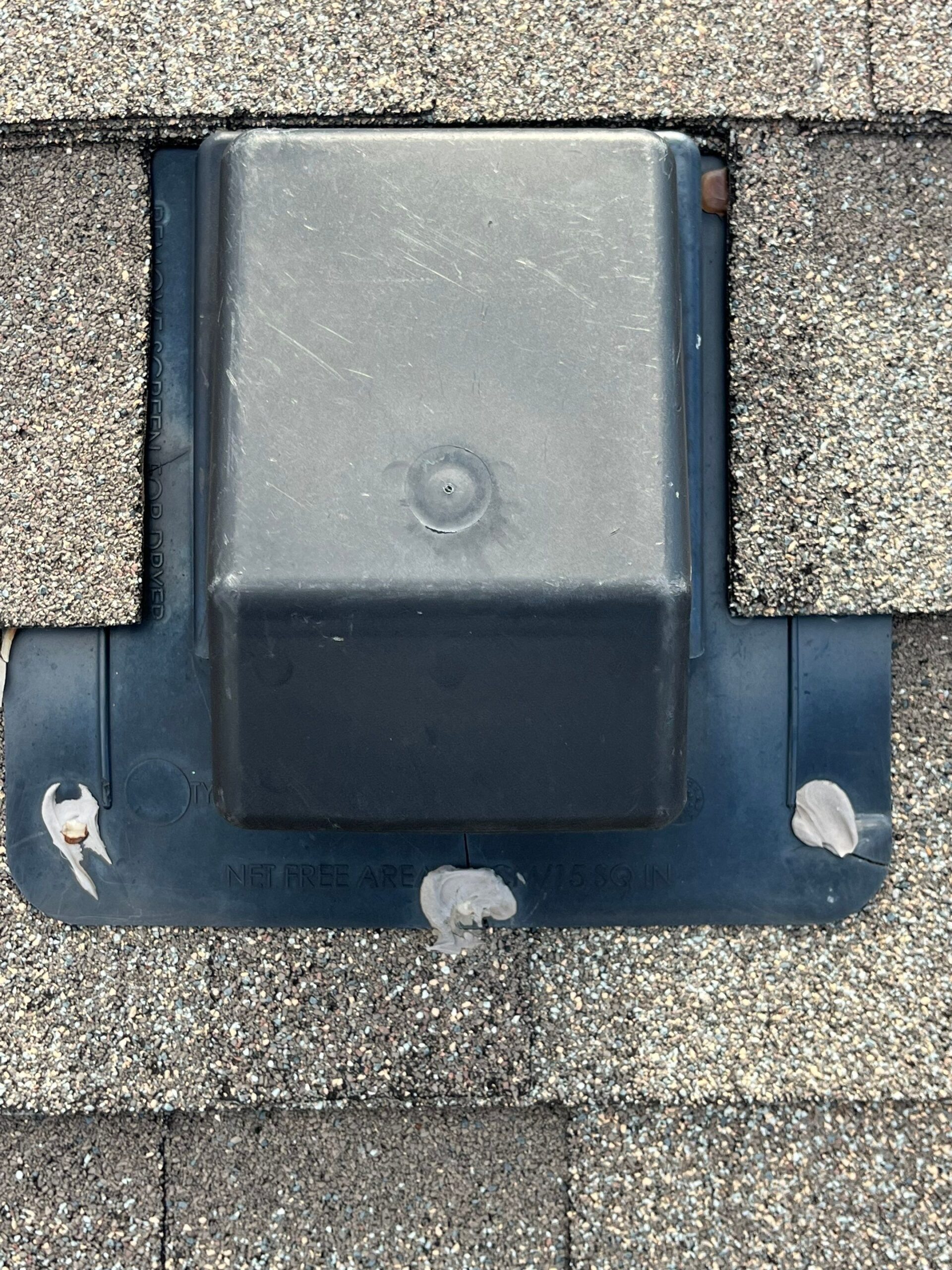 Close-up of cracked plumbing boot seal before repair in Melissa, TX