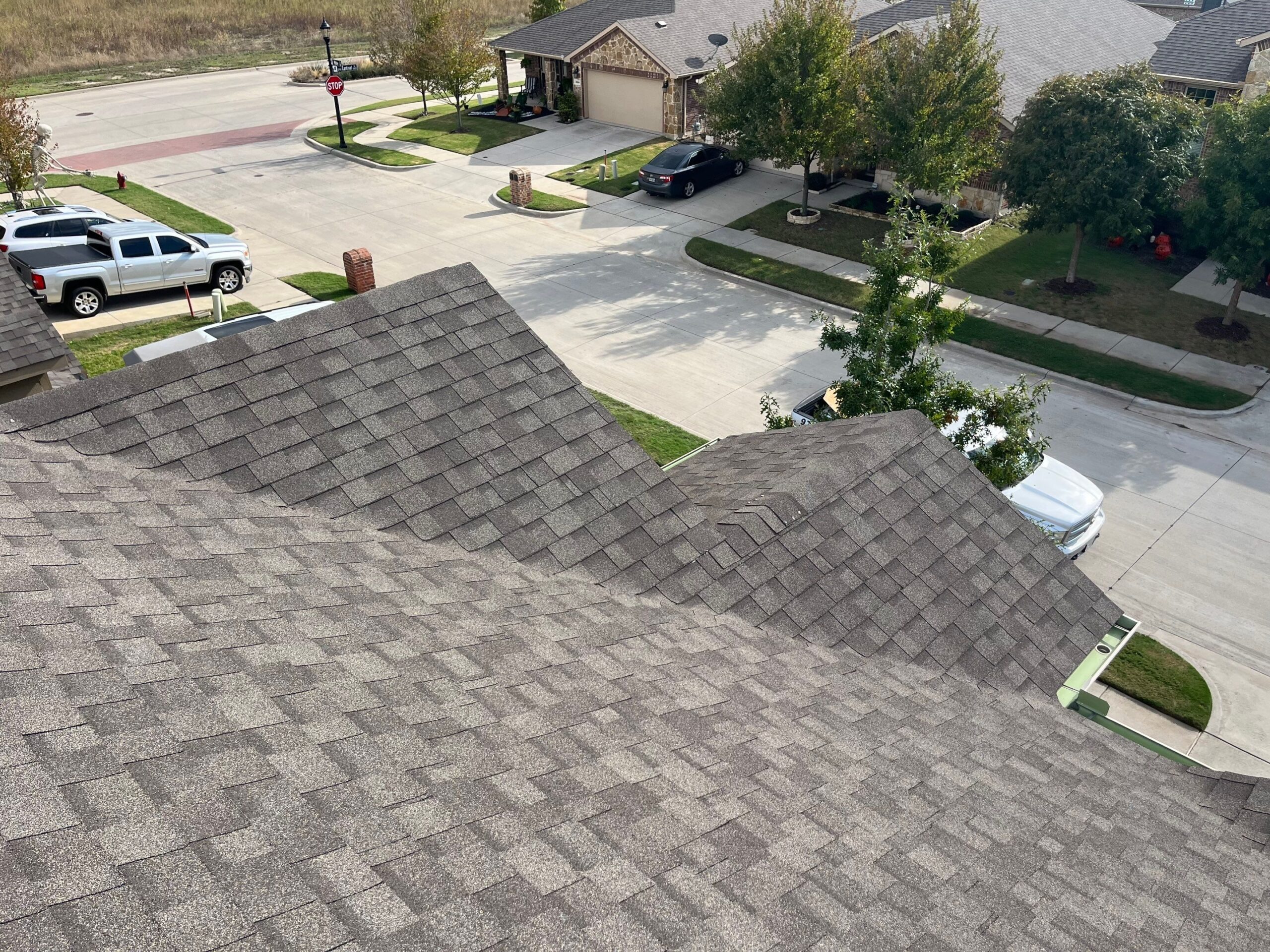 Torn roof vent found during the roof repair in Melissa, TX