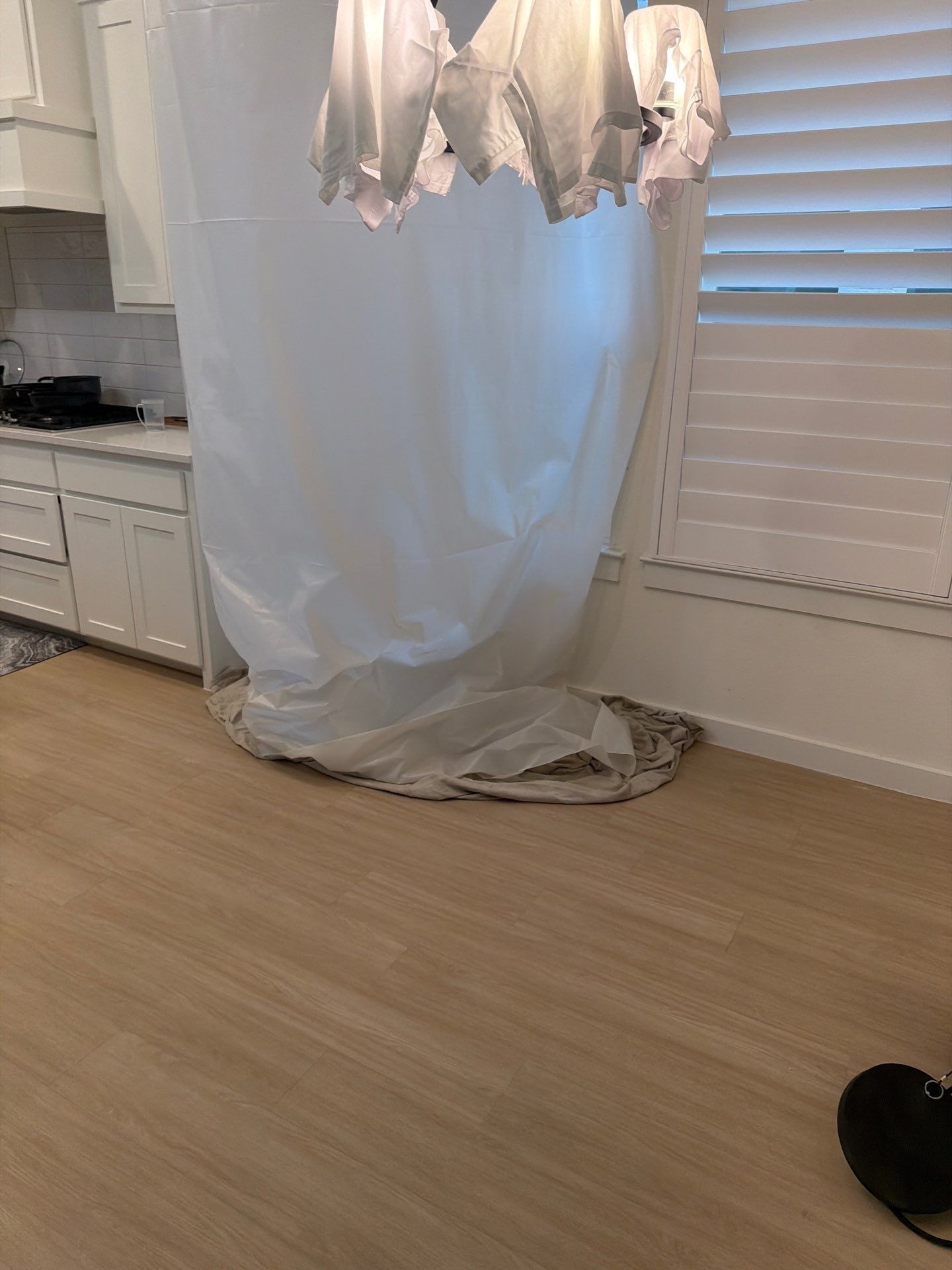 Antimicrobial application on exposed materials during water damage restoration in Frisco, TX