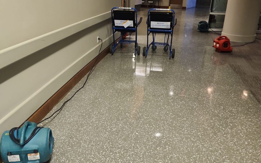 Water Damage Restoration in Richardson, TX After a Burst 4-Inch Supply Line