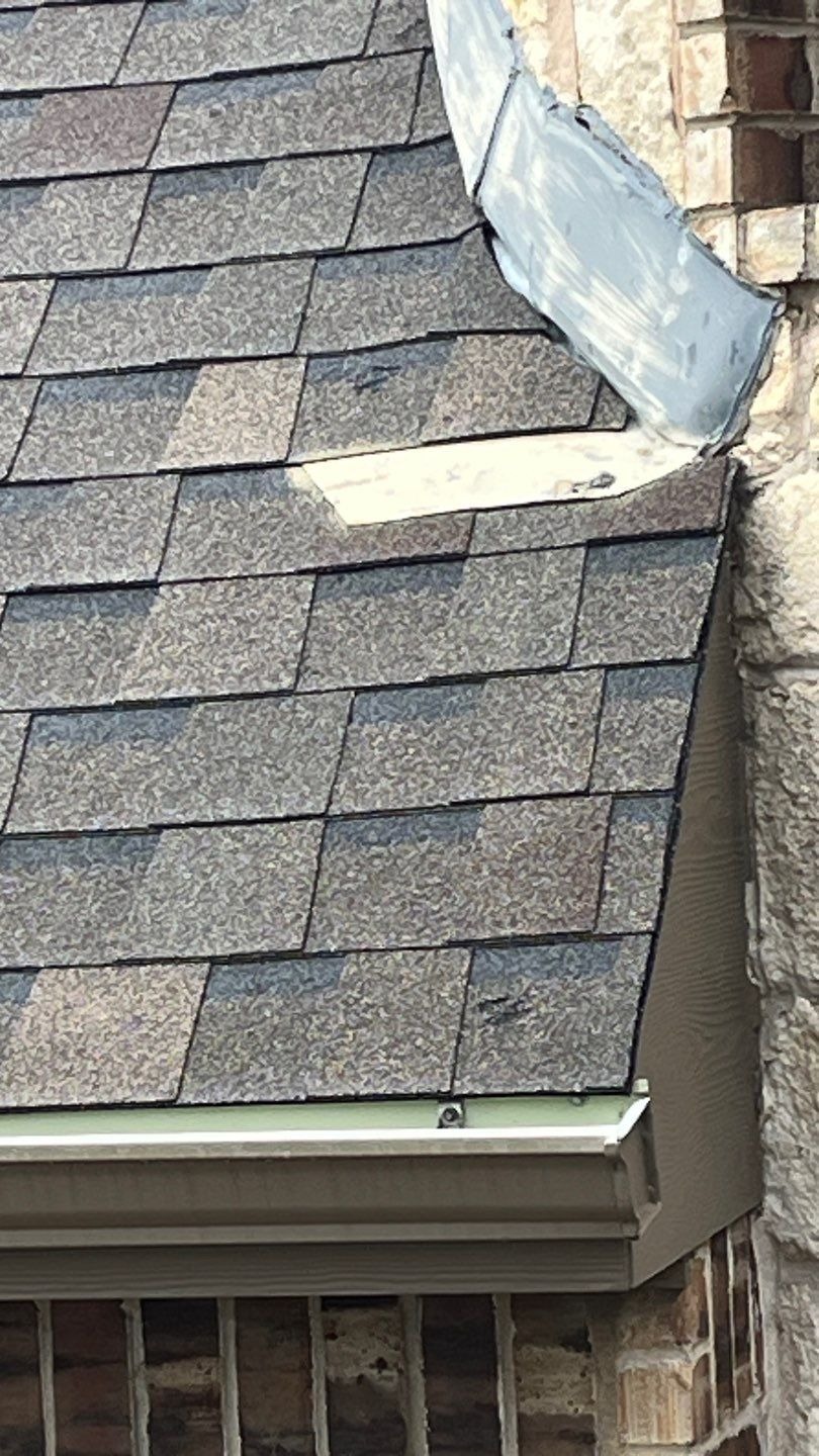 Worn roof vents documented before tear-off during the Allen roof replacement