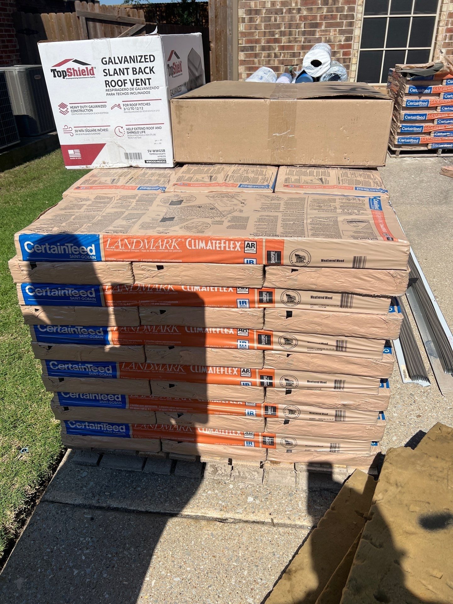 Synthetic underlayment installed across the deck during the Allen roof replacement