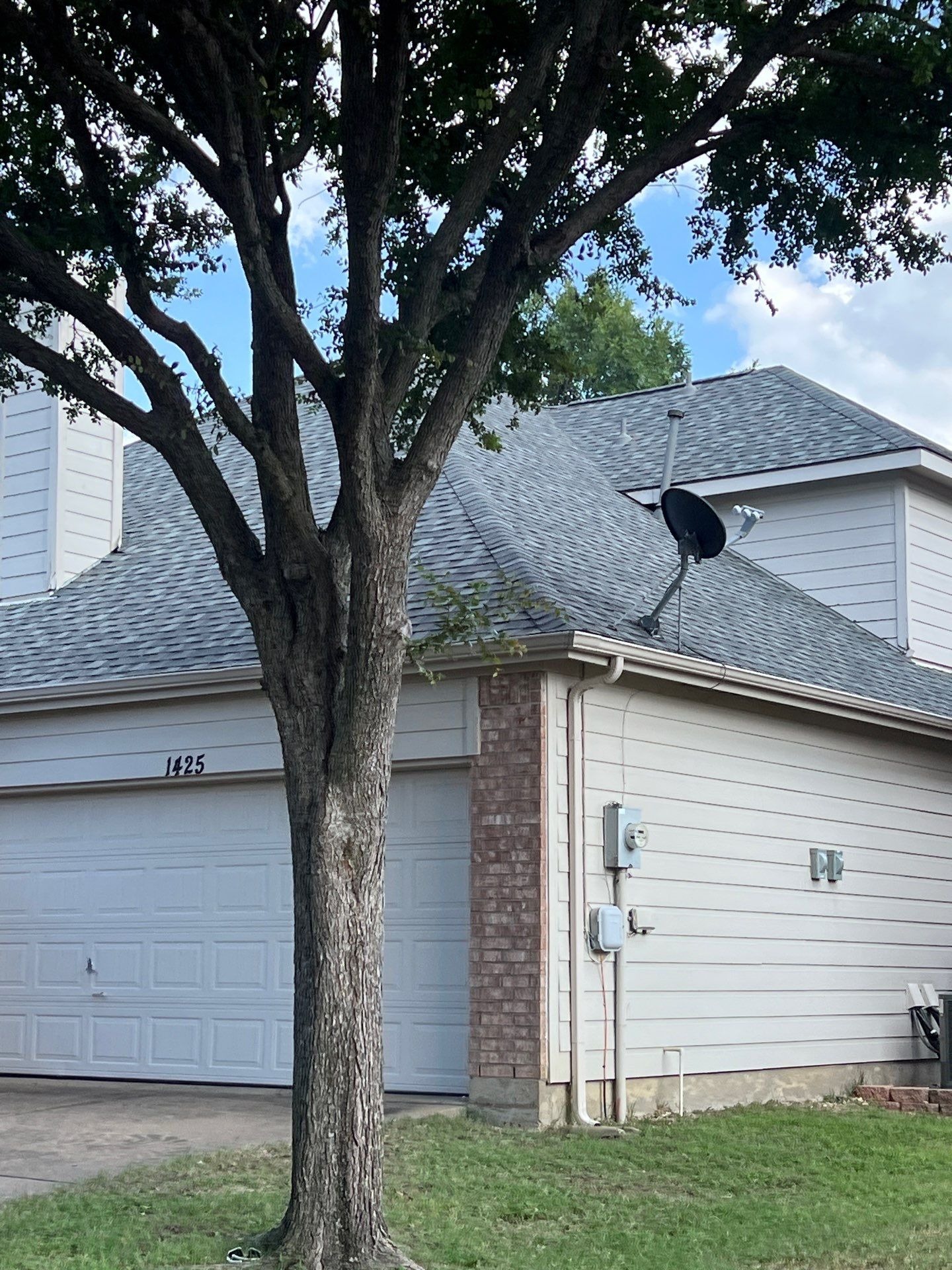 New flashing and vents installed after the roof replacement finished
