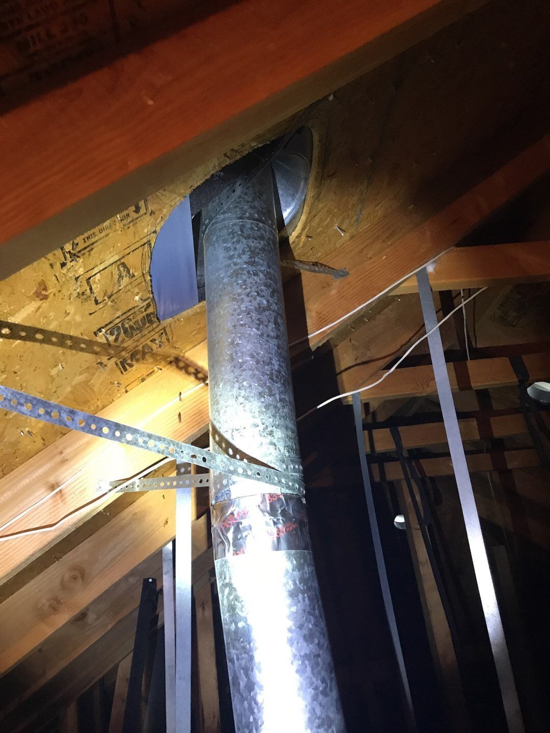 Replaced flashing around a vent after the roof replacement in McKinney, TX