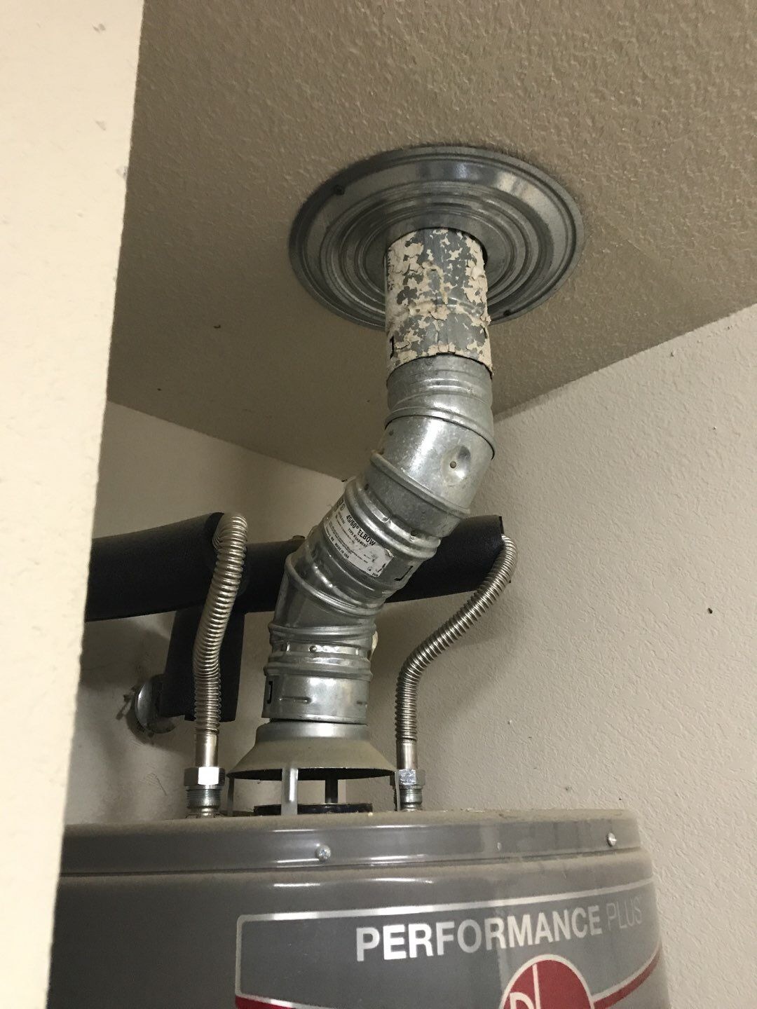 New vent termination shown after the roof replacement in McKinney, TX