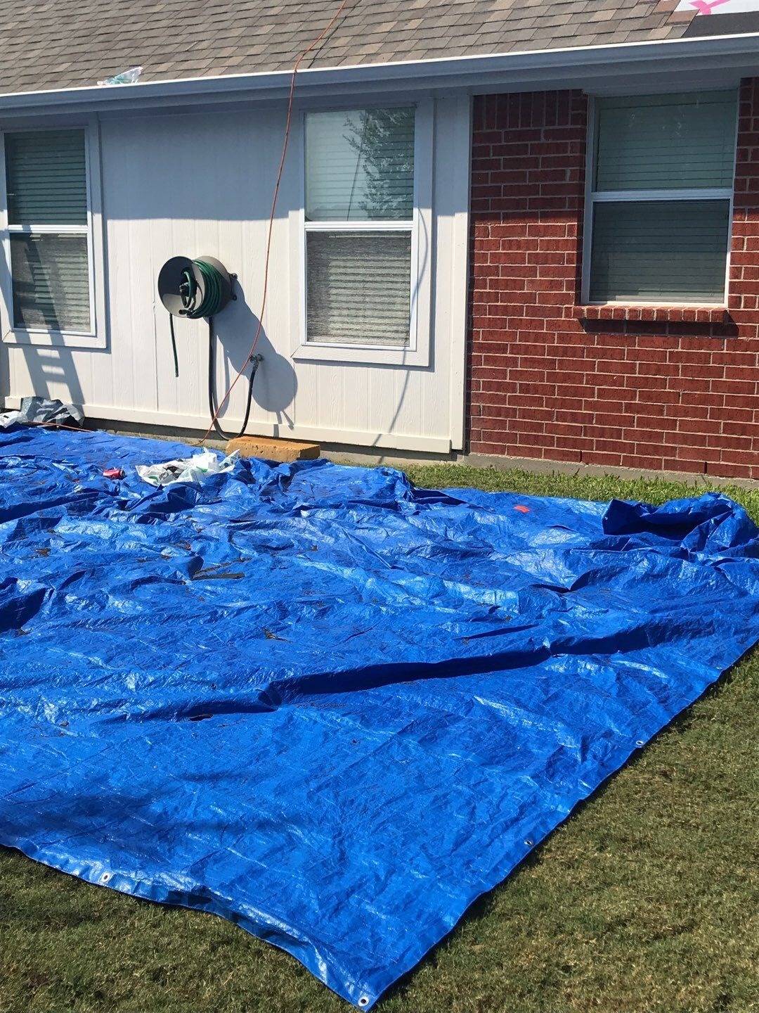 New underlayment installed during the roof replacement in McKinney, TX