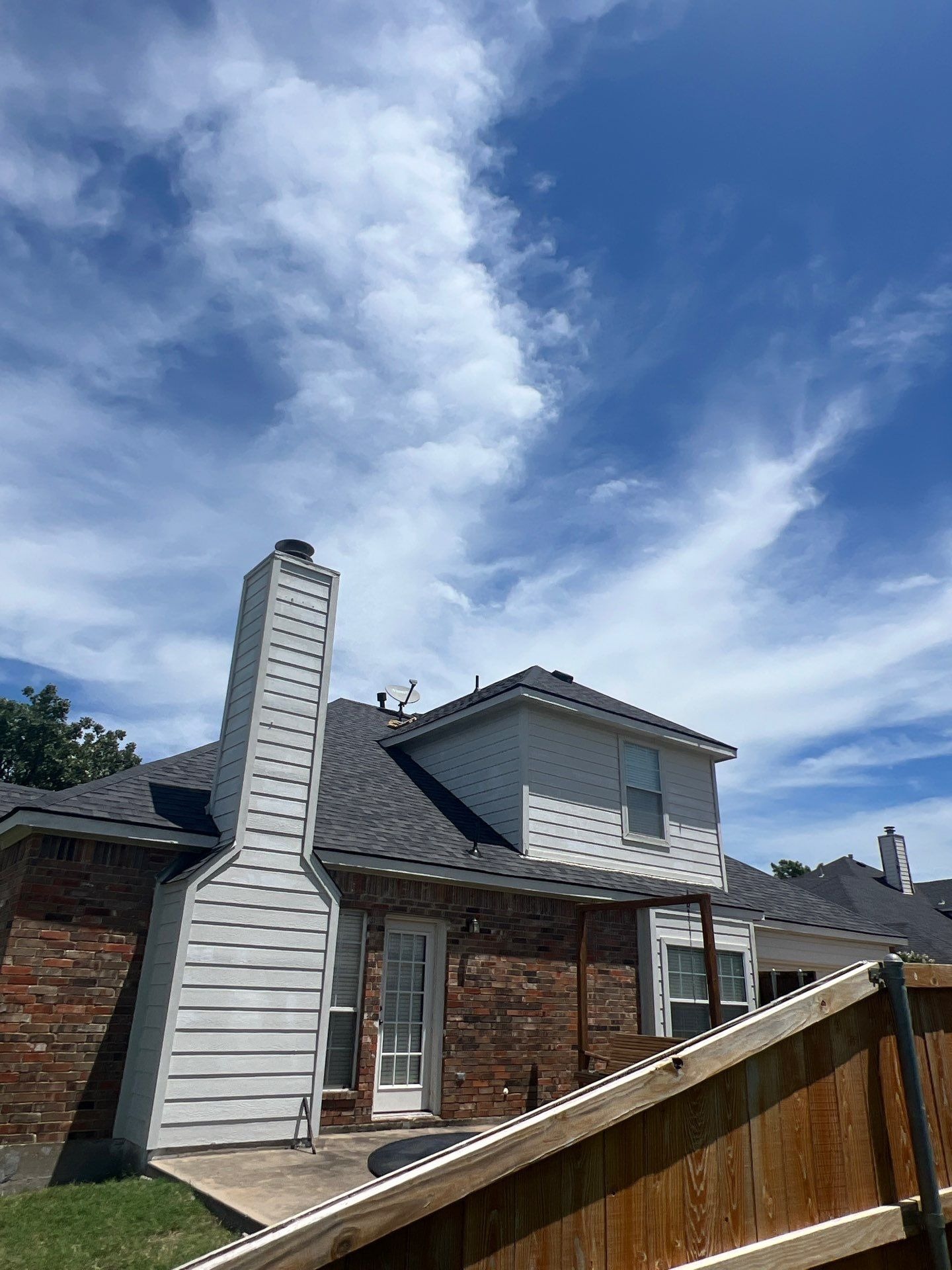 New underlayment installed across the roof deck during the Allen roof replacement
