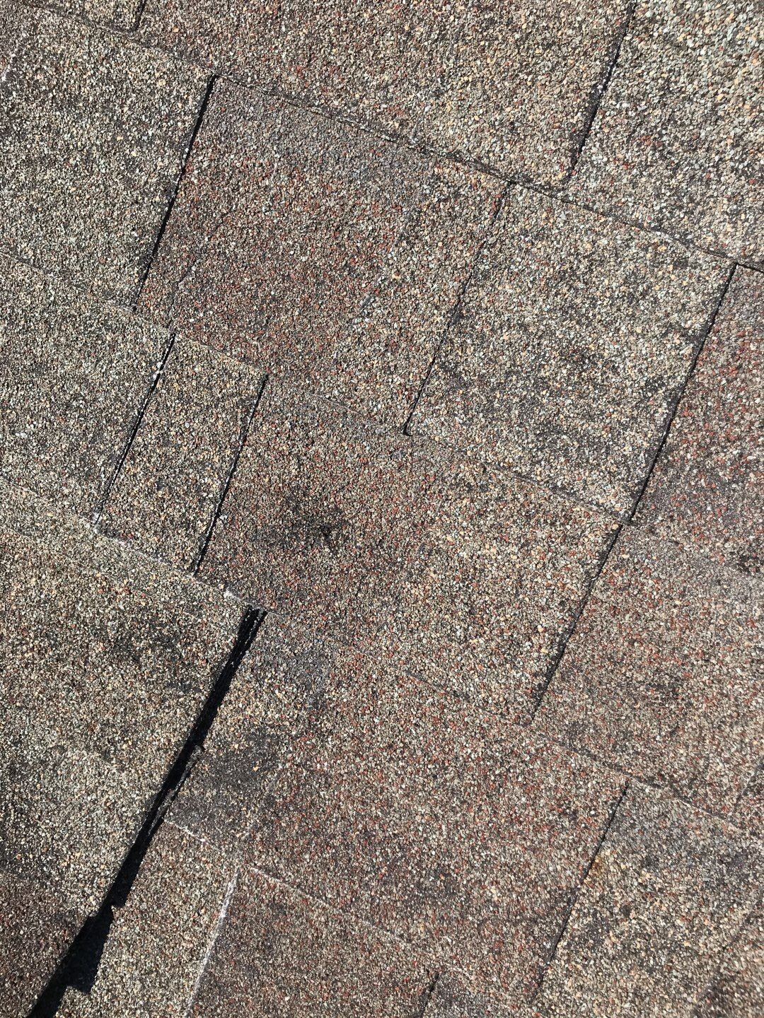 Flashing showing wear near a roof penetration before the roof replacement in Allen, TX