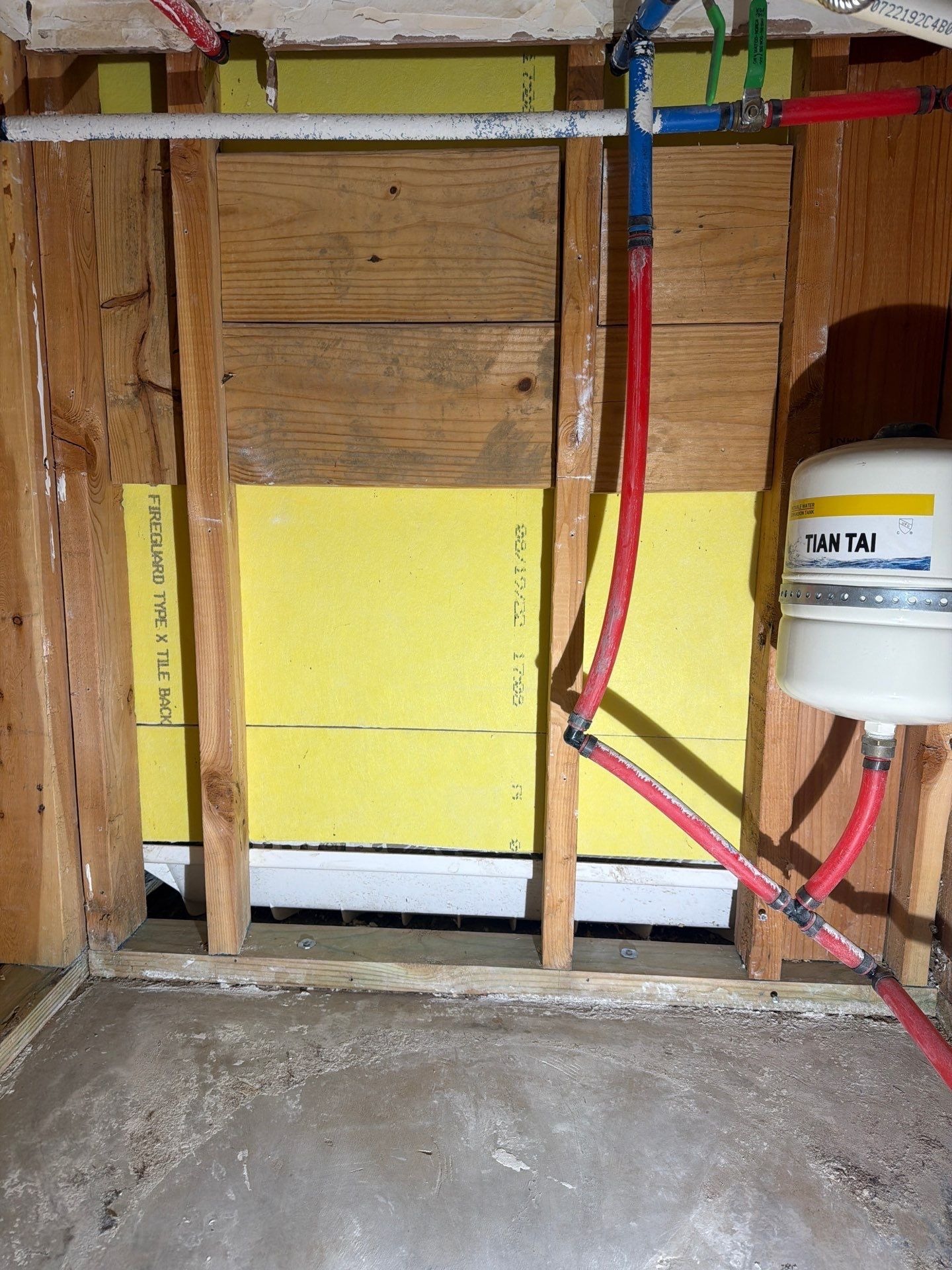 Repaired drywall and new water heater after mold remediation in Prosper, TX