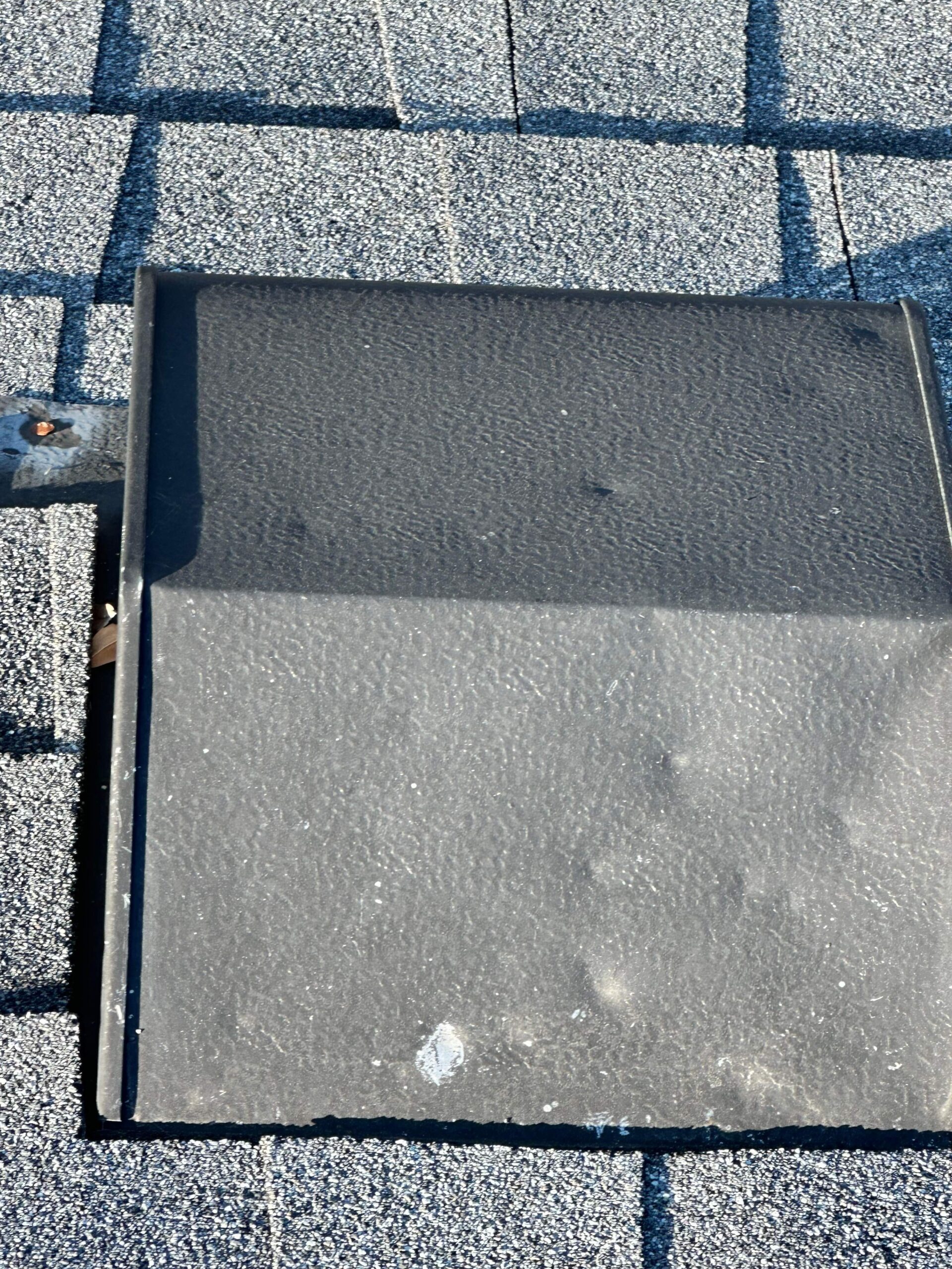 Damaged flashing spotted during inspection before the roof replacement in Allen, TX