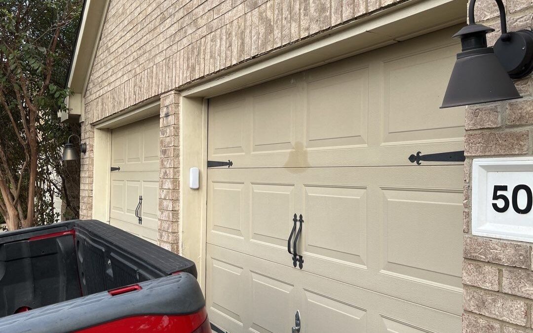 Garage Conversion Reconstruction in McKinney, TX Combining Two Single Doors